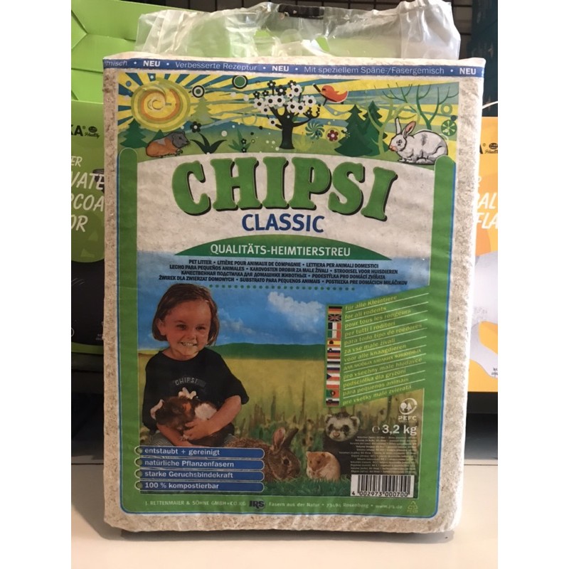 Chipsi Classic 3,2kg / serbuka kayu hamster