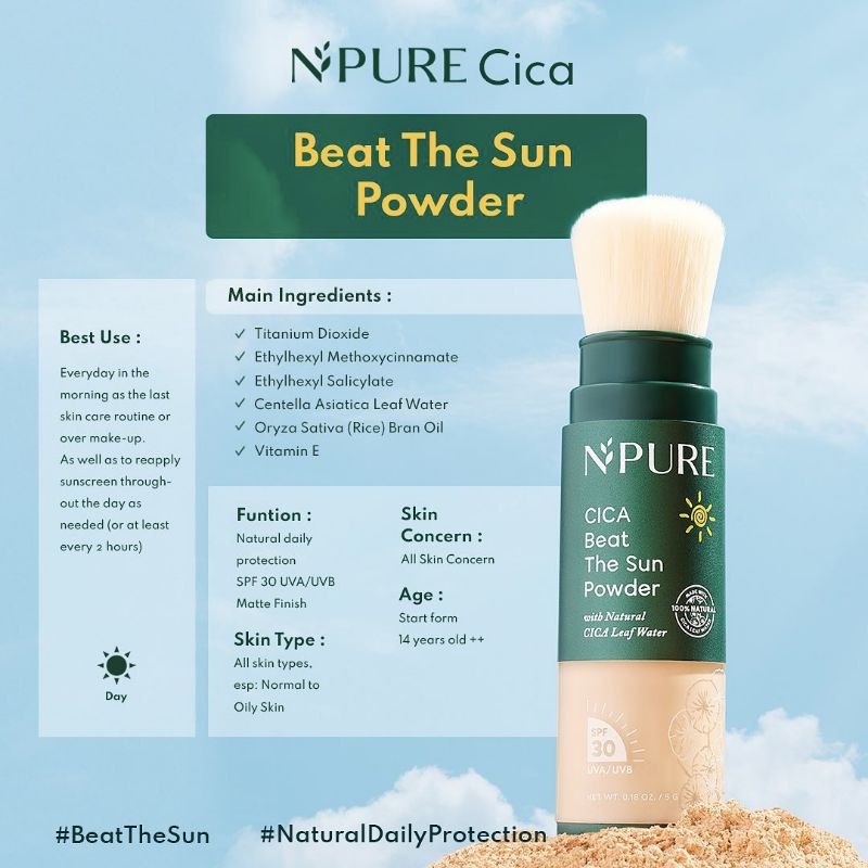 NPure Cica Beat The Sun Powder