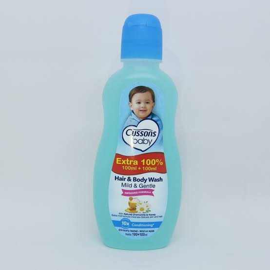 CUSSONS Hair body wash mild gentle 100+100ml 0982