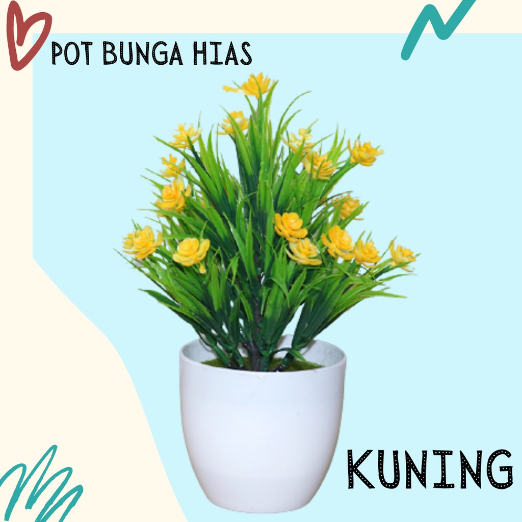 Satu7an PBP23 Tanaman Bunga Plastik Tanaman Hias Bunga Kamelia Pot Bunga Artificial Flower-1