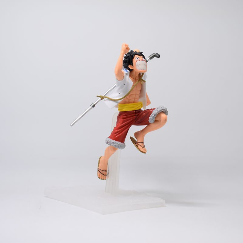 Action Figure One piece Luffy Running With Sabo &amp; ace ASL Marine Ver.