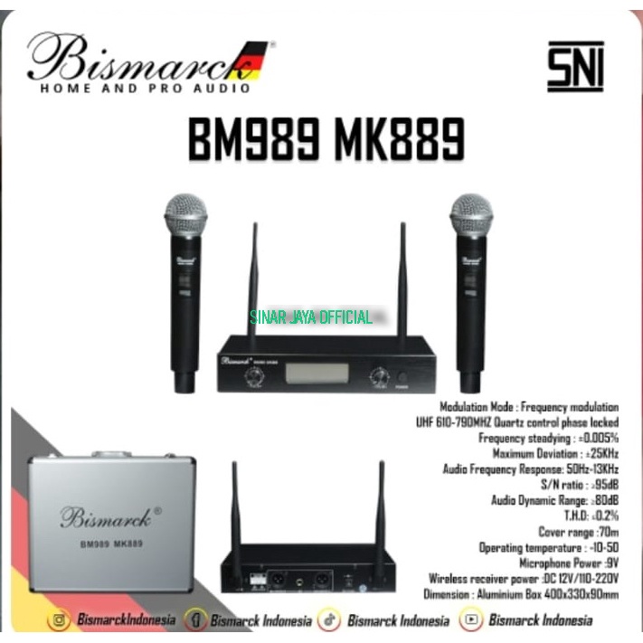 mic wirelles bismarck BM989 MK889