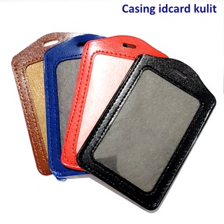 

casing frame idcard kulit idcard imitasi wadah id card tempat id card