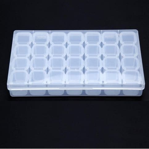 28 Compartment Jewelry Storage Box (28 cells)