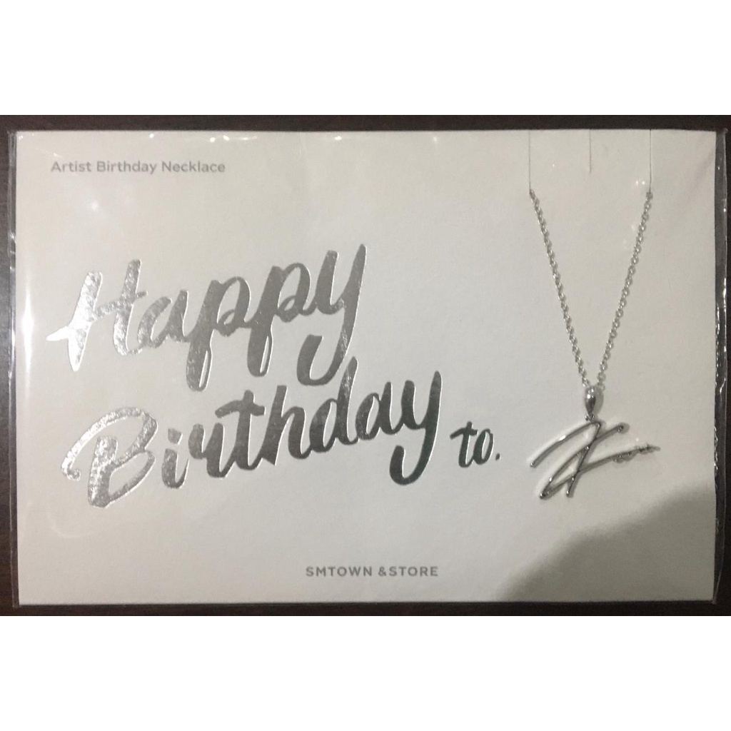 SM BIRTHDAY NECKLACE EXO KAI