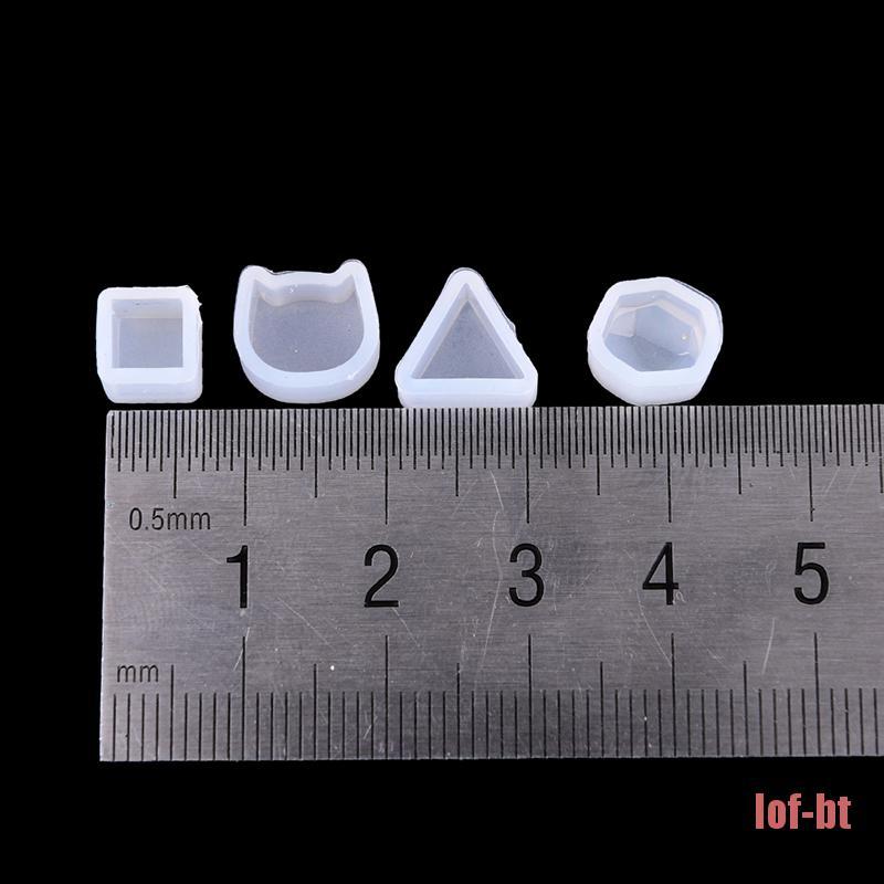 2pcs Cetakan Resin Bahan Silikon Bening Untuk Membuat Perhiasan Anting Wanita