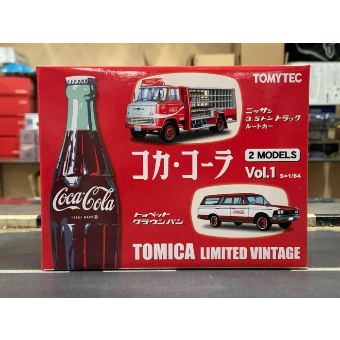 Tomica Limited Vintage Coca-Cola 2 Models Vol 1 Nissan Truck/Toyopet