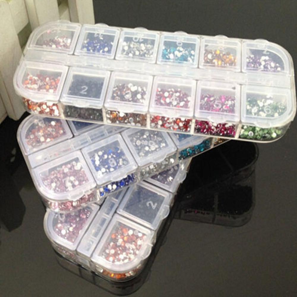 Preva 3600Pcs Nail Art Aneka Glitter DIY Dekorasi Tips Akrilik