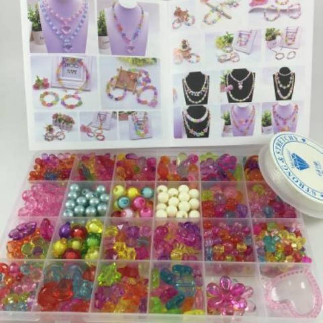 Meronce manik DIY Circle Diamond Beads Mainan meronce Meronce manik DIY Circle Diamond Beads Mainan meronce