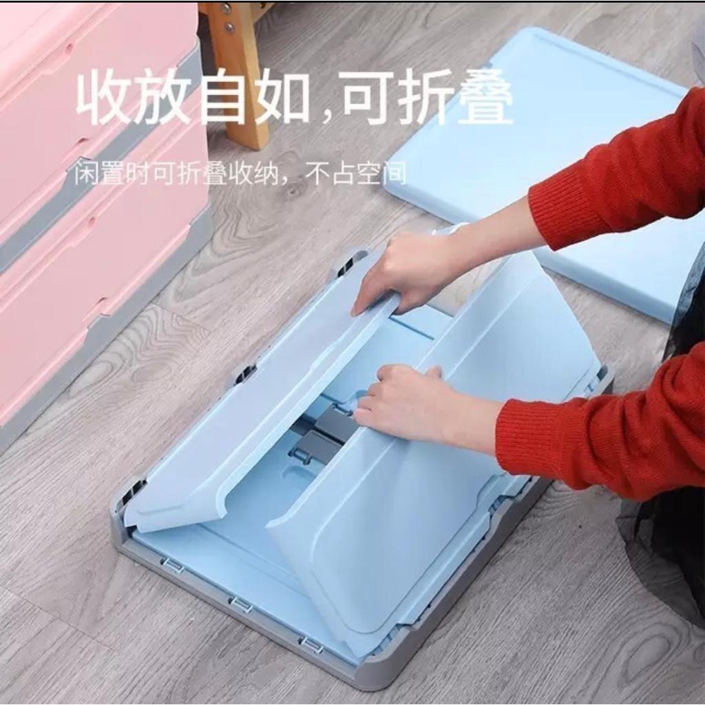 Kontainer Box lipat plastik serbaguna Storage Foldable Container