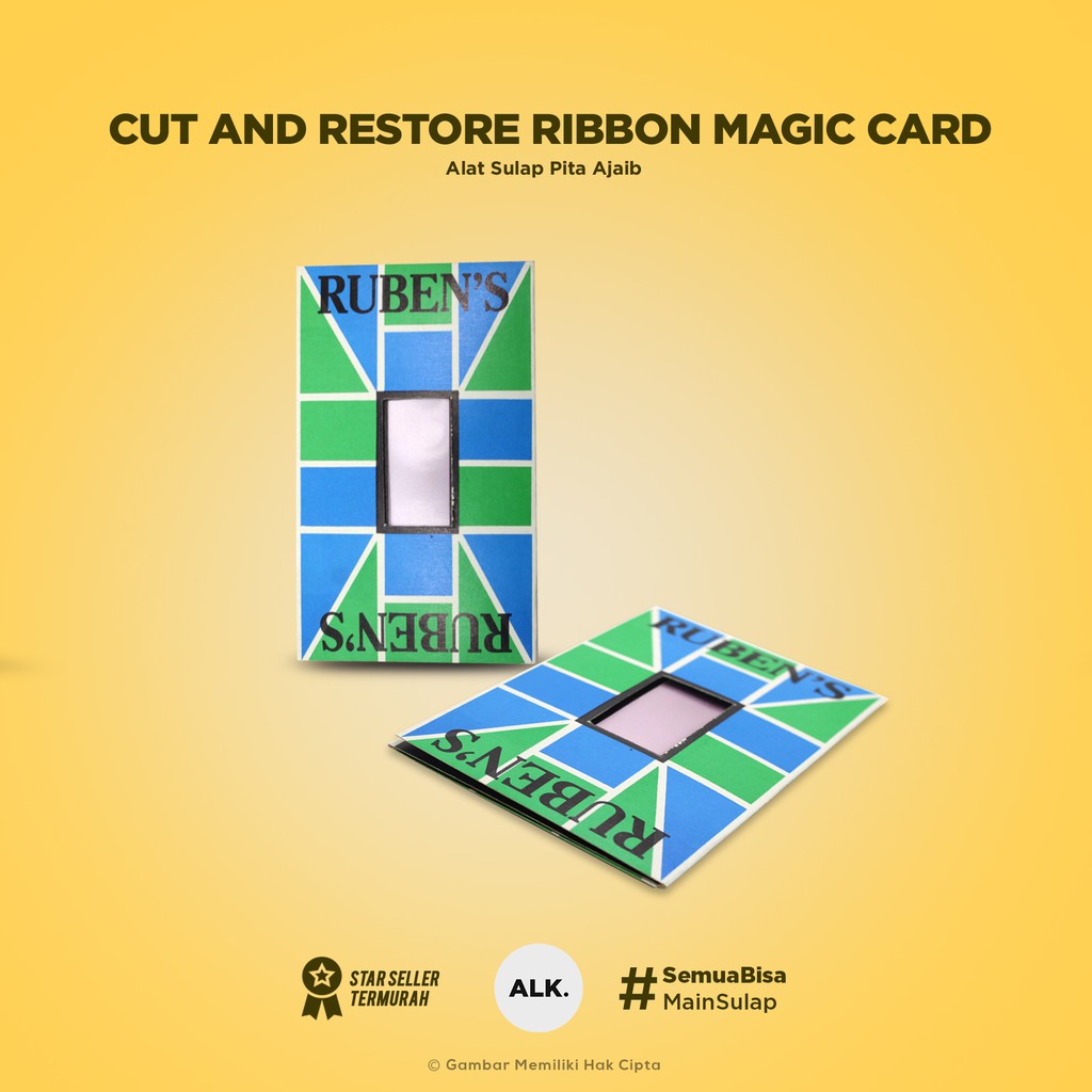 Jual Cut And Restore Ribbon Magic Card ( Alat Sulap ) | Shopee Indonesia