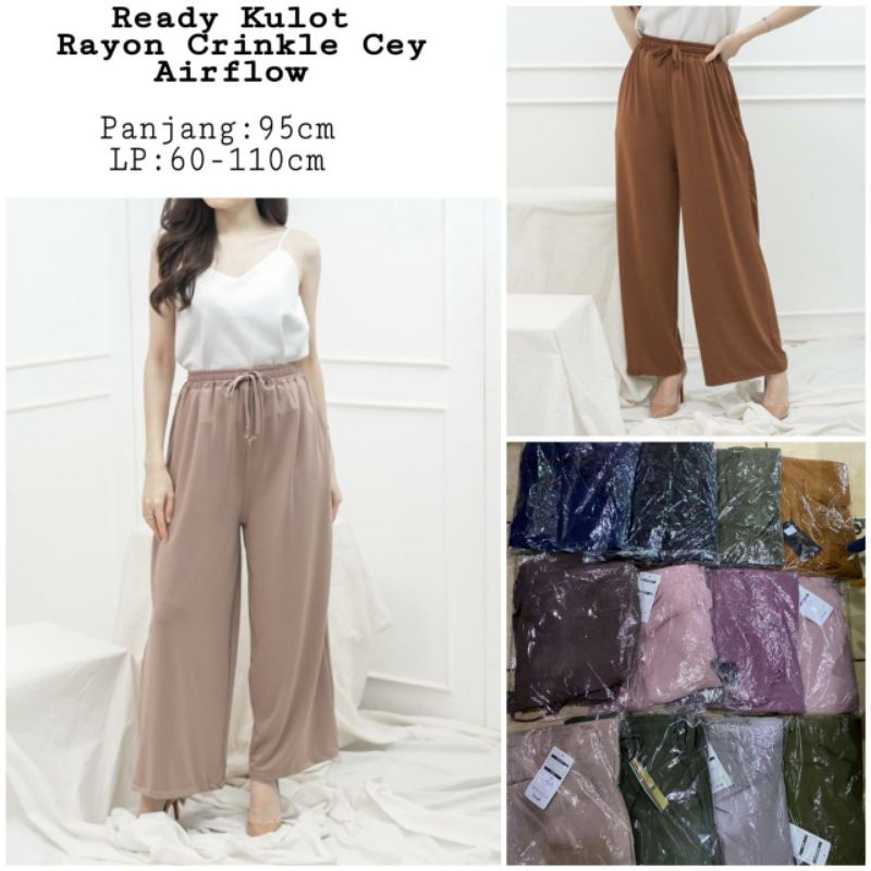 Kulot Rayon Crinkle Cey Airflow Premium