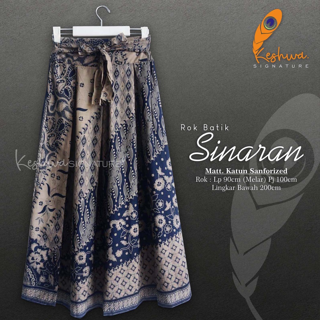 ROK BATIK ALUSAN SINARAN LANNA BAWAHAN BATIK WANITA TERKINI ORI KESHWA MURAH ORIGINAL REALPICT