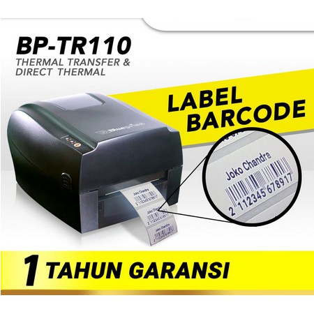 Printer Label Barcode Printer Label Resi A6 BLUEPRINT BP-TR110 Support (USB+Serial+LAN)