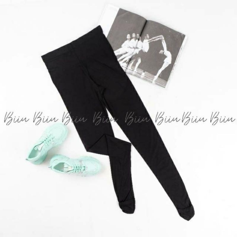 Legging Wudhu Wanita Big Size XXL XXXL | Celana Legging Jumbo Bahan Kaos Premium Stretch Nyaman BIIU
