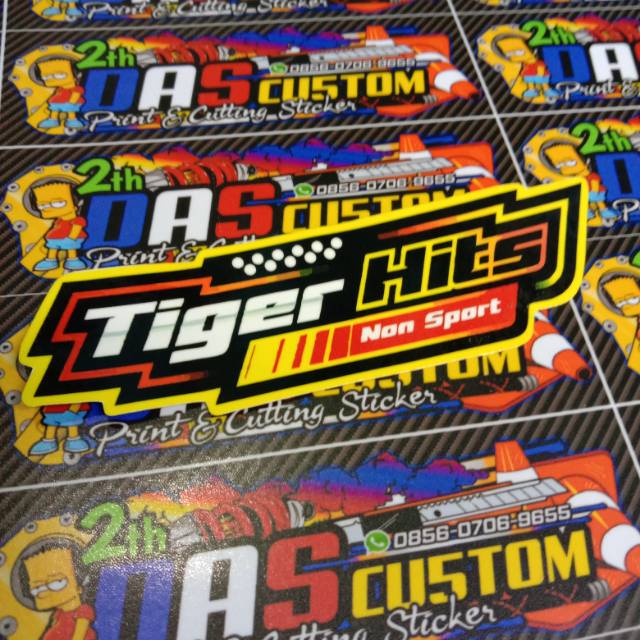 STICKER PRINTING bahan ORAJET+ LAMINASI GLOSSY