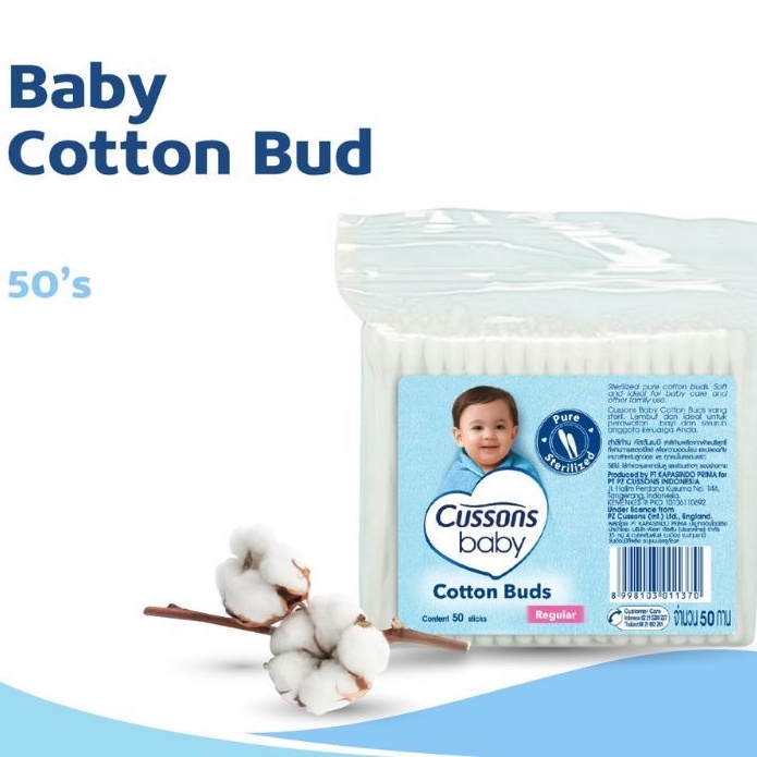 [100s] Cussons Baby Cotton Buds Extra Fine &amp; Regular 100 Sticks / Cussons    Pembersih telinga bayi dan reguler 100's