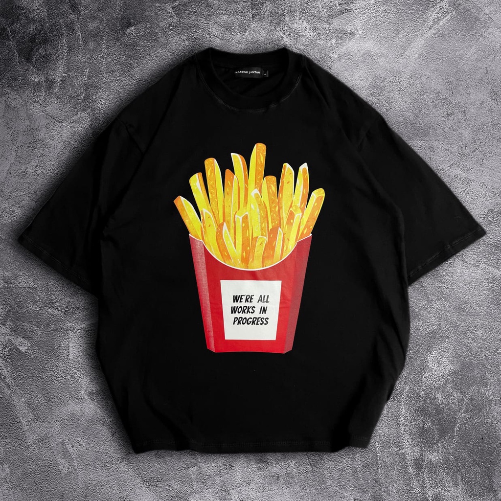 [Oversize] BAJU KAOS OVERSIZE / OVERSIZE T-SHIRT &quot;French Fries&quot;