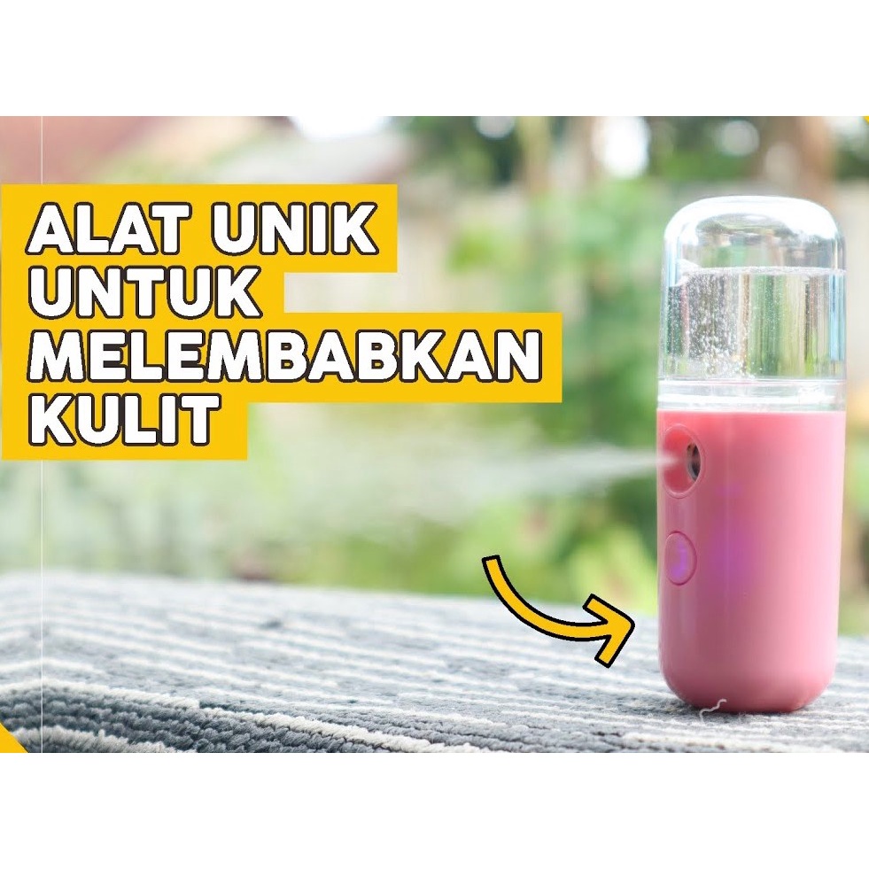 Nano Spray Portable Pelembab Wajah Perawatan Wajah Nano Spay Mist Nano sprei nano sprai seprai Nano mist semprotan wajah viral nano spray logo fyc