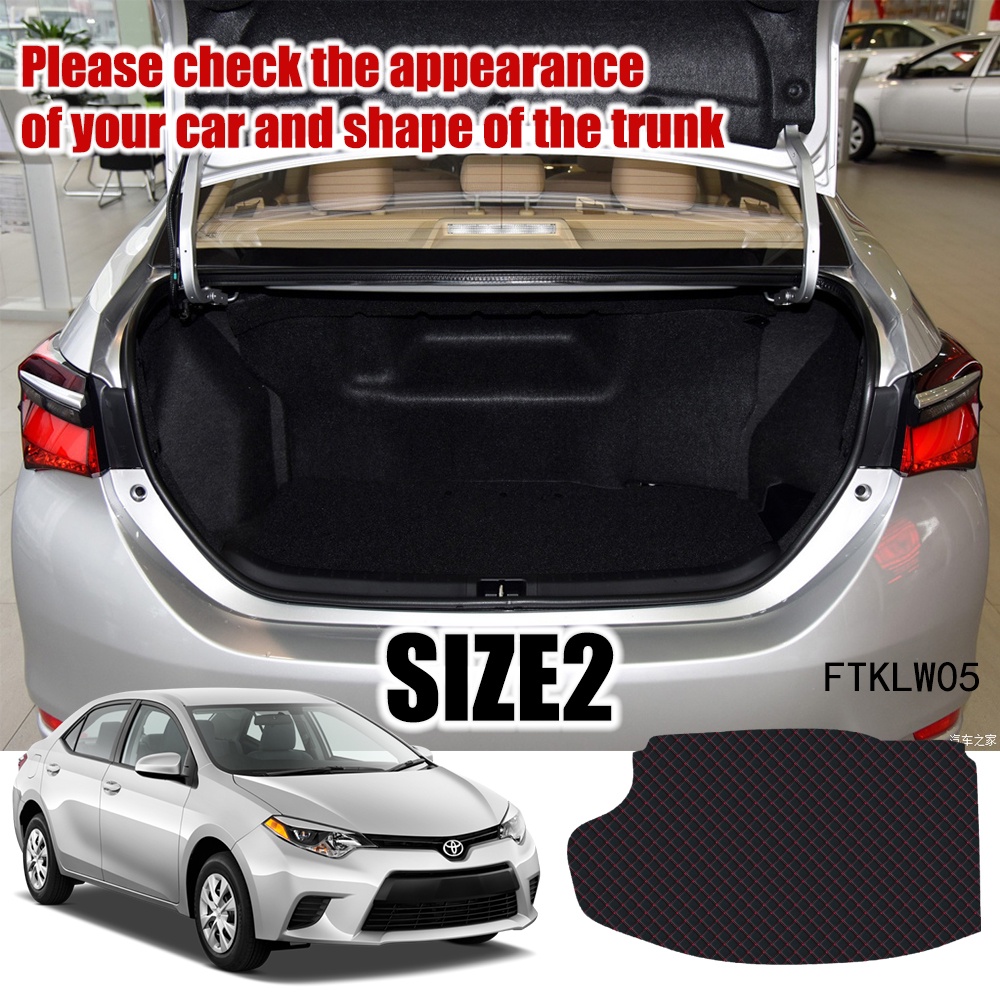 Matras Cover Bagasi Mobil Bahan Kulit Untuk Toyota Corolla 2012 2013 2014 2015 2016 2017 2018