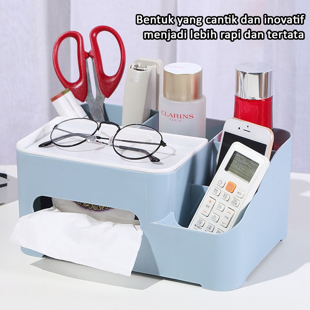 Kotak Tisu Serbaguna | Tissue Box |  Kotak Penyimpanan | Smartphone Holder |Tissue Box Multifungsi