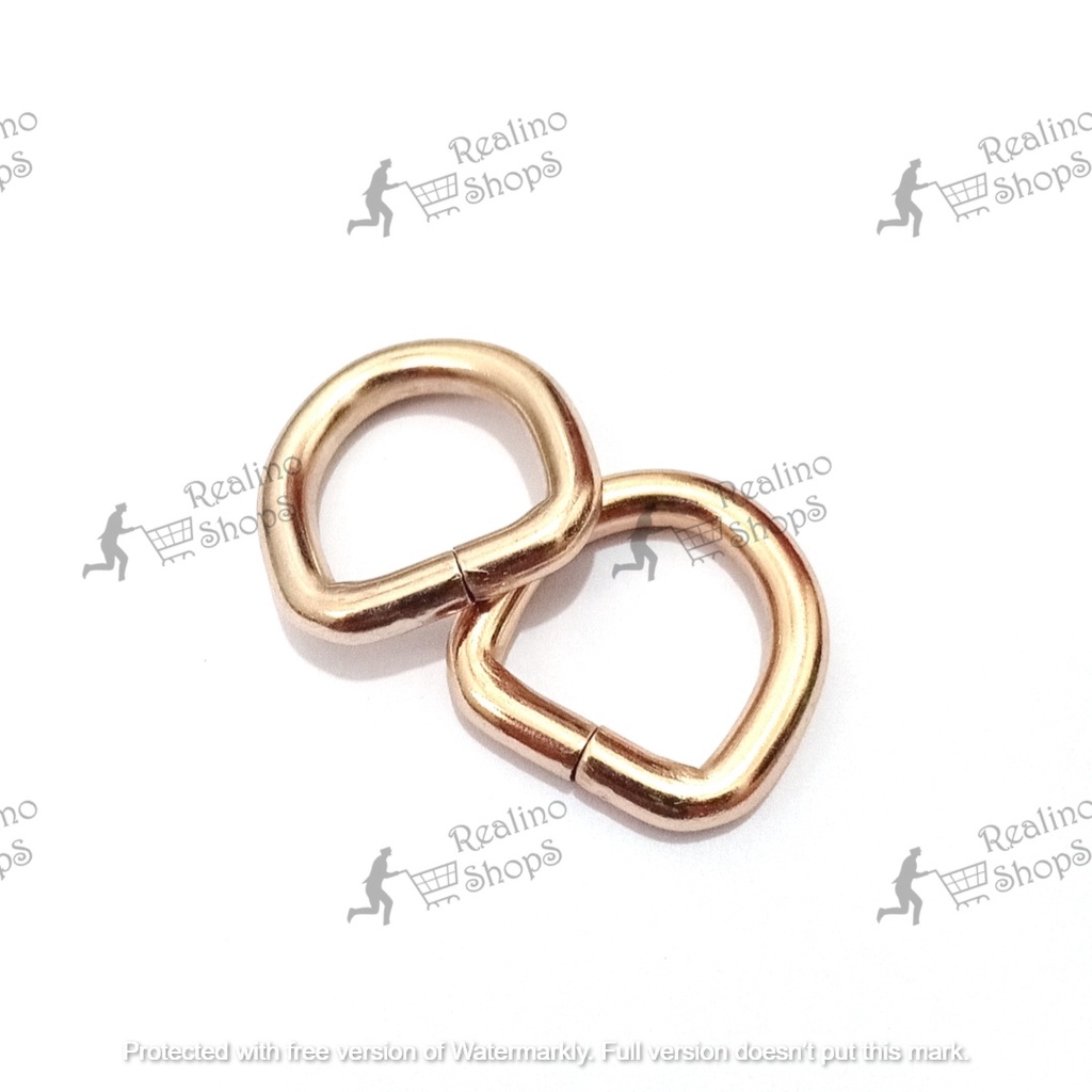 RING D TINGGI - 1.5CM EMAS MUDA (KUALITAS TEBAL) - AKSESORIS TAS