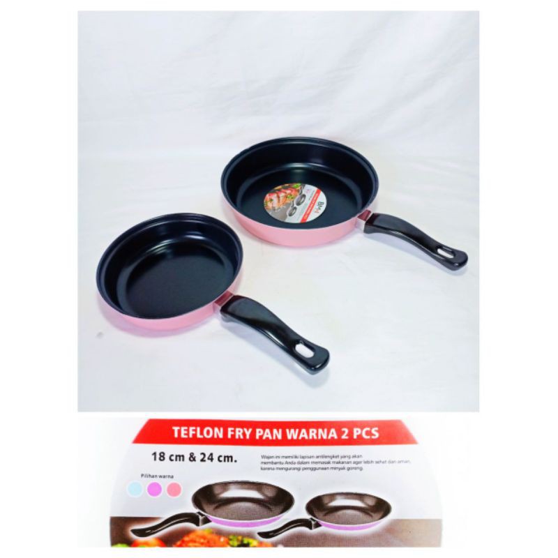 WAJAN TEFLON ANTI LENGKET FRYPAN SET BMW 2 pcs