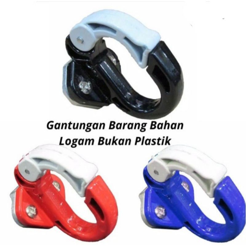Gantungan barang capit/gantungan barang/gantungan barang bulat/gantungan barang sepedamotor/gantungan bulat