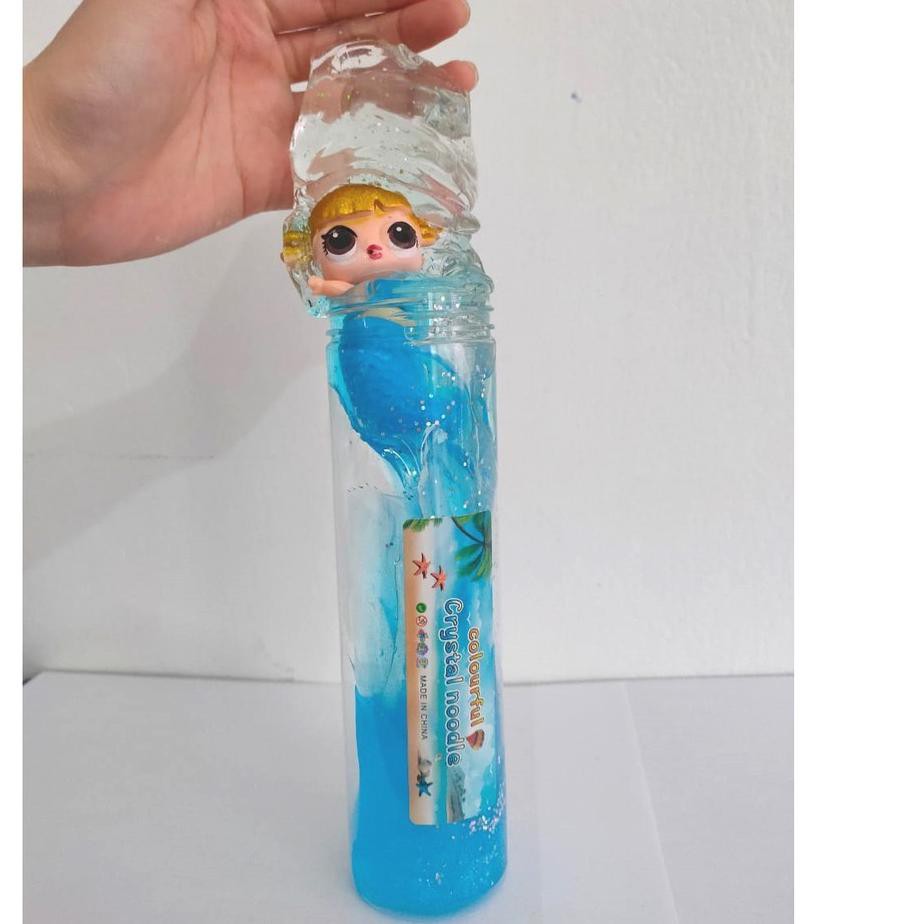 >K_193 SLIME LOL MERMAID Glitter Galaxy Jumbo Crystal Mud Slime warna warni clay Anti Stress TERMURA