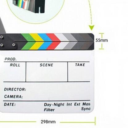 

➩ Profesional Clapper Board Colorful Acrylic - White ✹