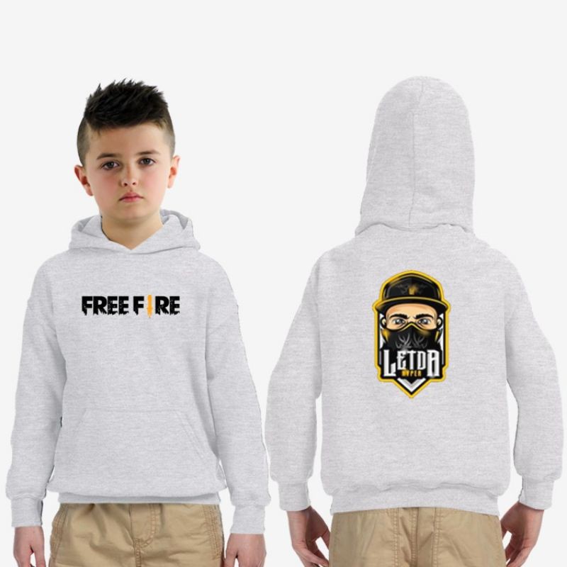 JAKET HOODIE ANAK LAKI-LAKI FREEFIRE LETDA HYPER BAHAN PREMIUM