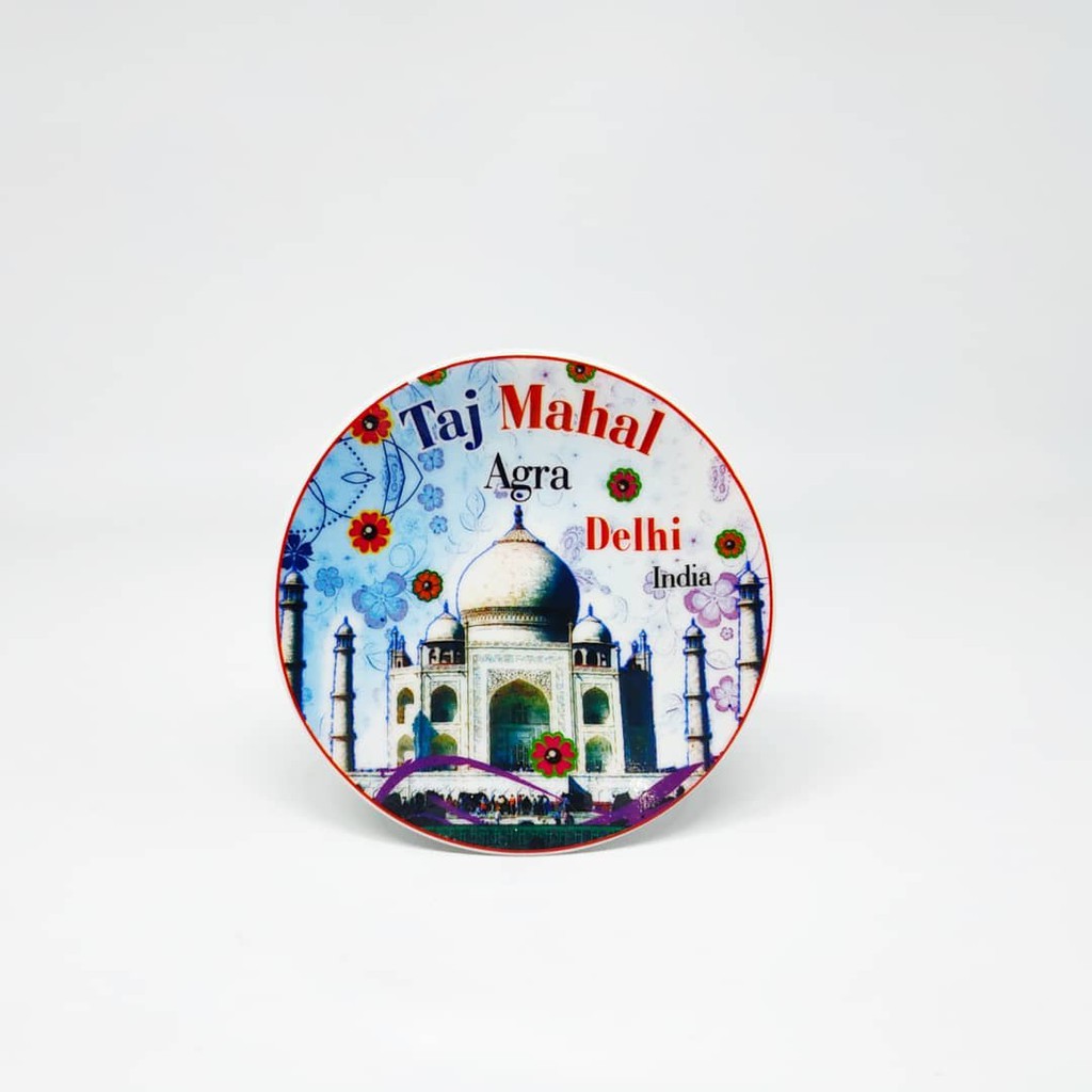 Fridge Magnet Tempelan Kulkas Souvenir Negara India Piring India