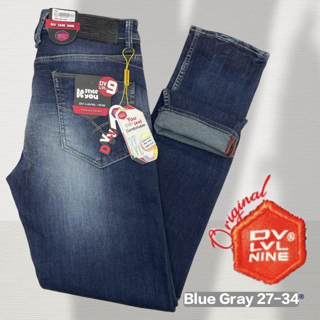 DV LVL NINE 9 Celana Skinny Panjang Pria Terbaru/Celana Jeans Panjang Pria/Celana Panjang Soft Jeans