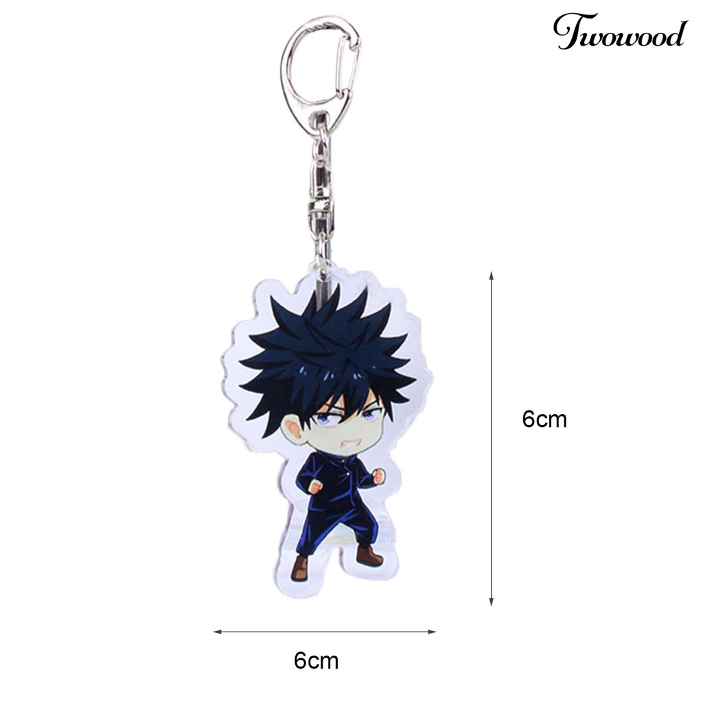 Twowood Gantungan Kunci Karakter Anime Portable Tahan Lama