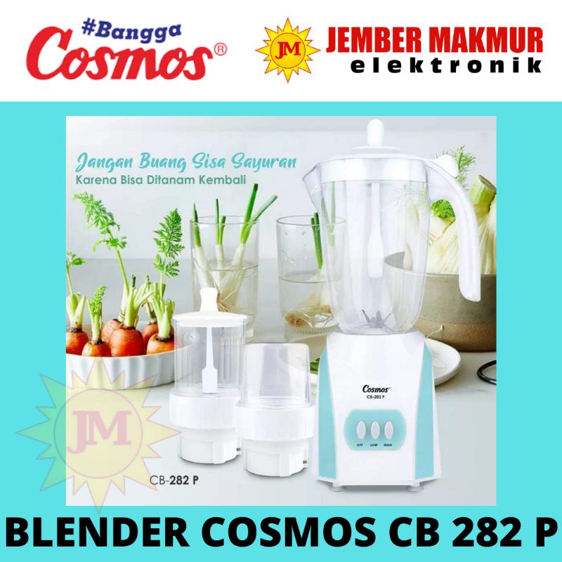 Blender Cosmos plastik 3in1 CB 282P/ pelumat cb 282 p /cosmos CB282P