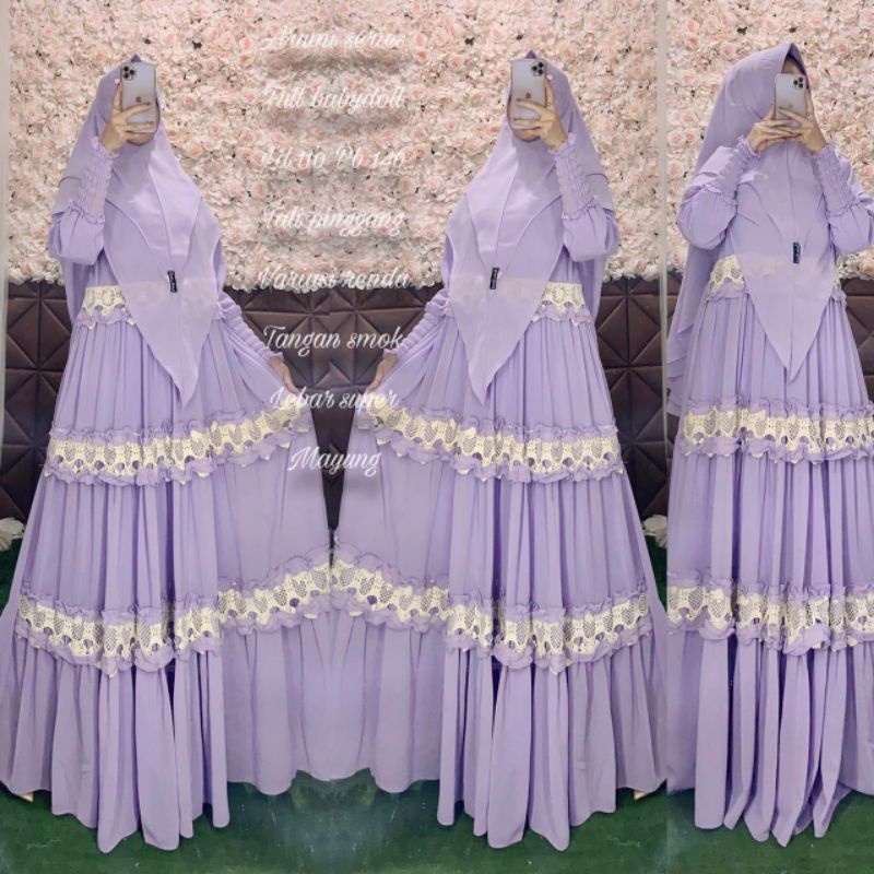 gamis set syar'i brand elzhisa