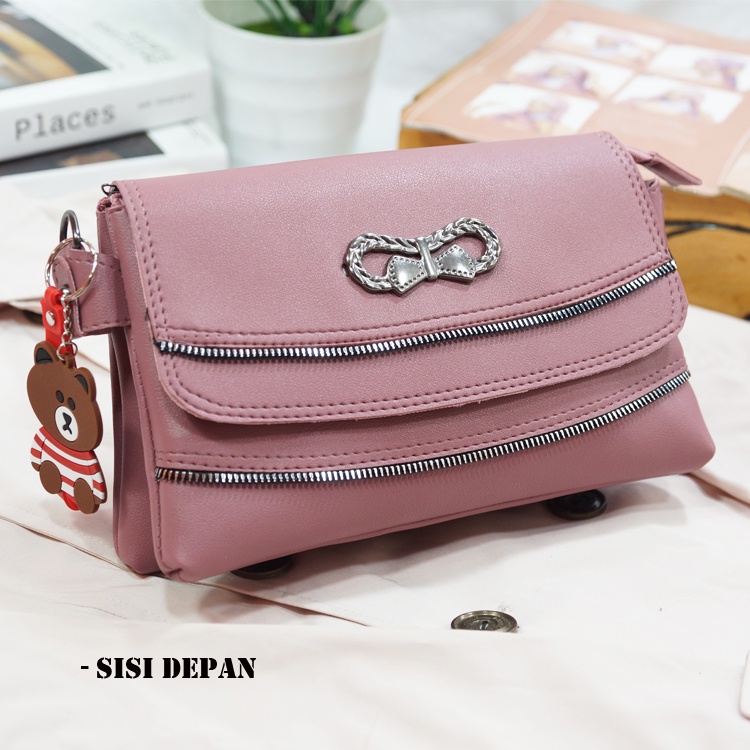 TUAH SLIMBAGS | (  HARGA GROSIR ) SL Clutch Dua Ruang Premium Series High quality MX 24-20 / Tas Wanita / Dompet HP Dan Uang Wanita Terbaru Kekinian &amp; Terlaris / Tas Selempang Wanita