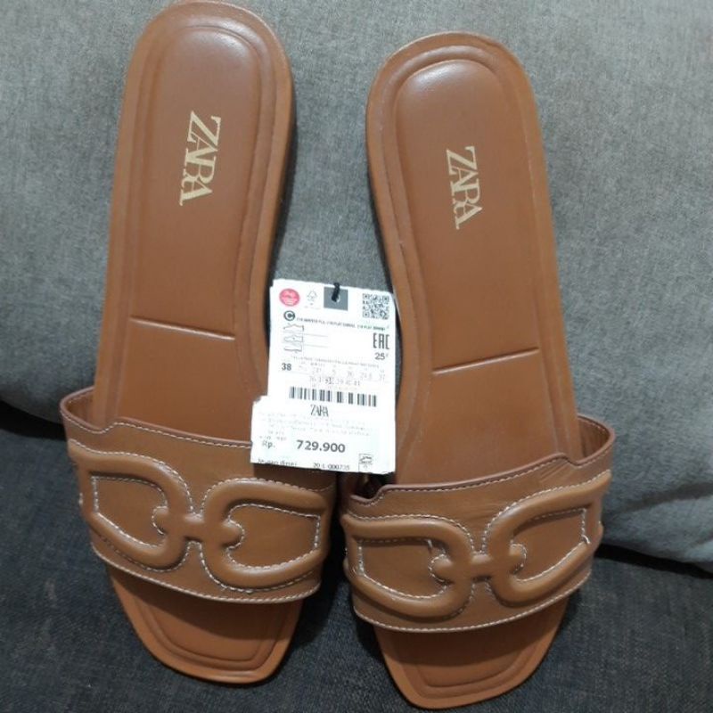 ZaraSandalCoklatsize38dupe"H"