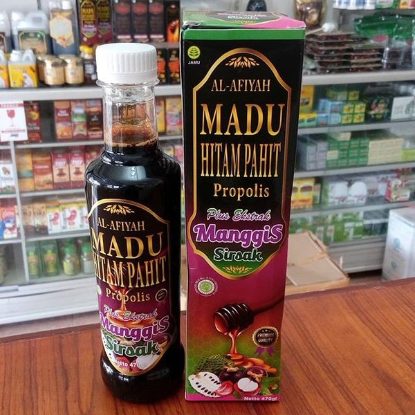 

Madu Hitam Pahit Plus Kulit Manggis dan Sirsak