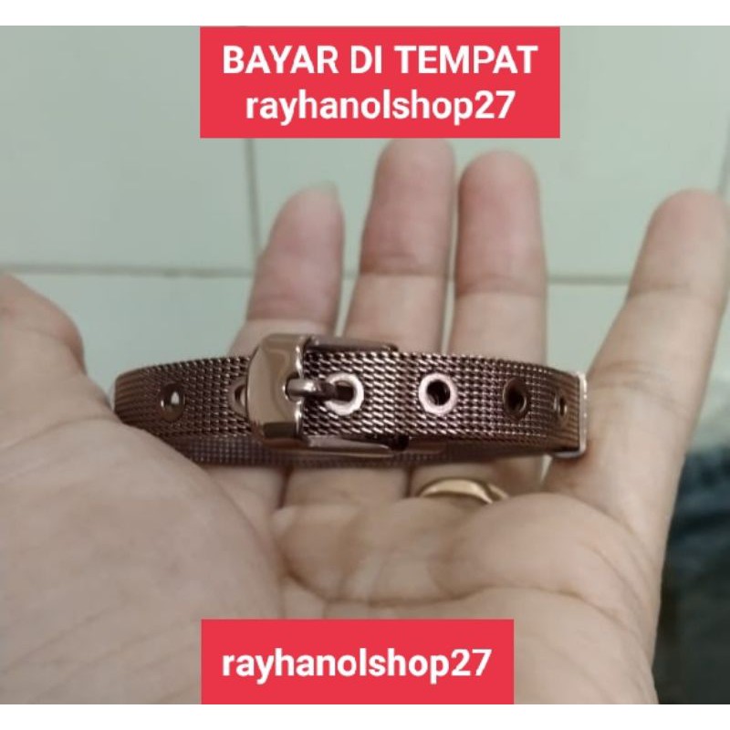 GELANG TANGAN WANITA TITANIUM MOTIF TERBARU ANTI KARAT