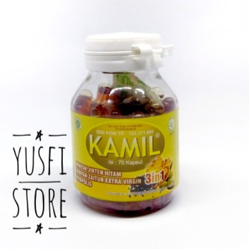 Kamil 3 in 1 isi 70 kapsul Jintan Hitam Propolis Minyak Zaitun