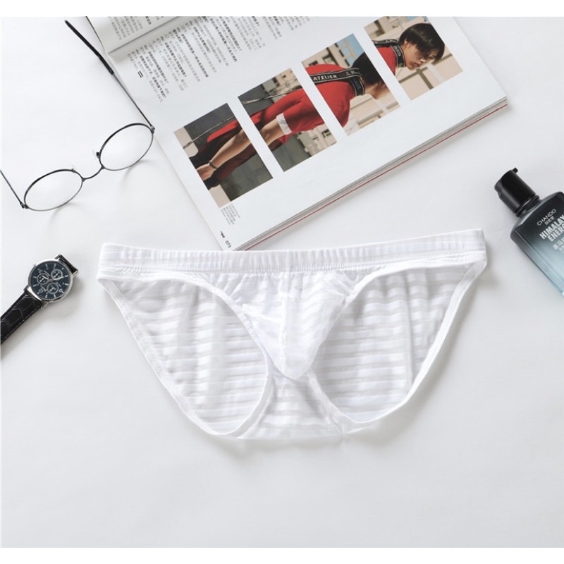 Celana dalam pria transparan import | brief pria transparan import