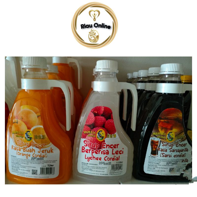 

Mamata Sirup encer 1Liter • Rasa Jeruk | Leci | Sarsi