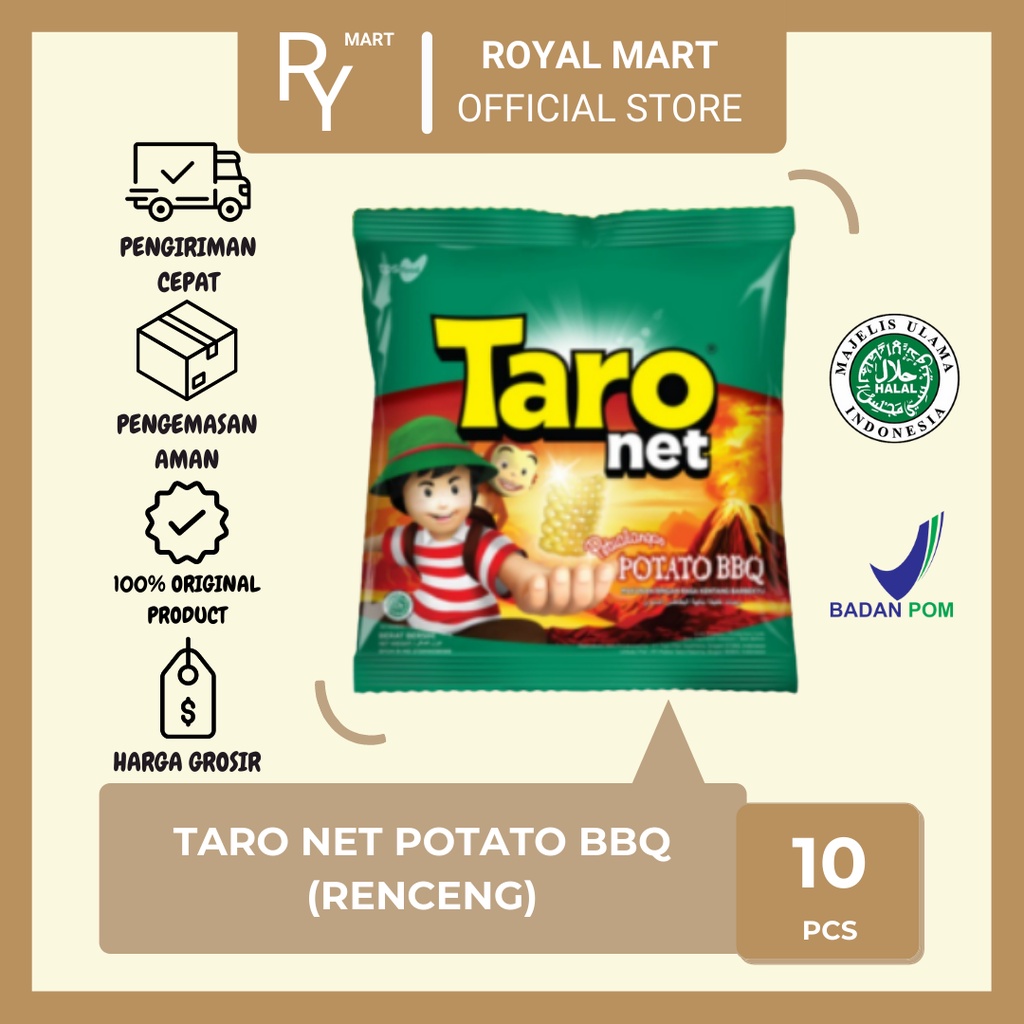 

Chiki Taro Net Potato BBQ 10g x 10 pcs