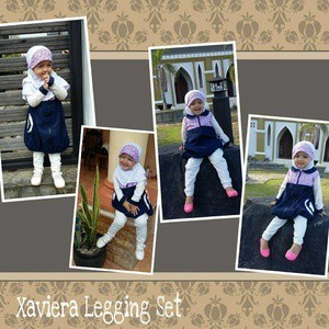 baju muslim I Busana muslim anak perempuan I Xaviera putih 5 - 6thn