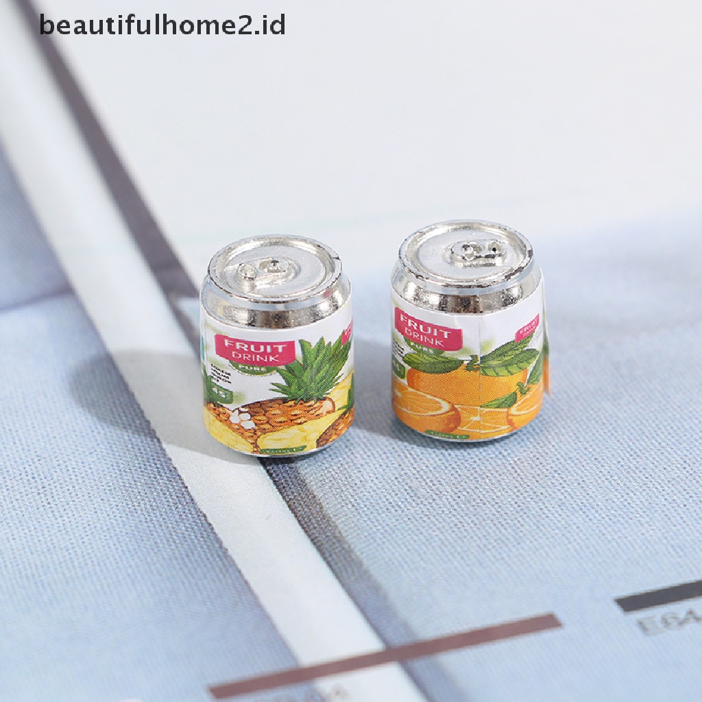 (Beautifulhome2) Buku Literatur Bahasa MandarinId 4pcs Miniatur Kaleng Minuman Skala 1: 12 Untuk Rumah Boneka