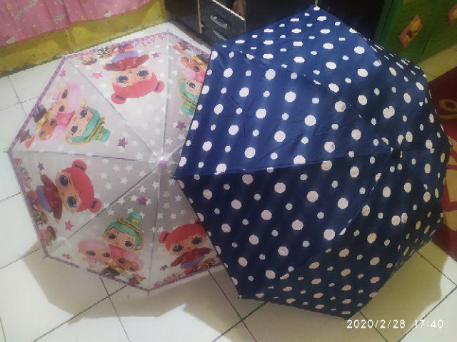 Payung Lipat 3 / Dimensi / Line Brown / Beruang / Grc - 8390