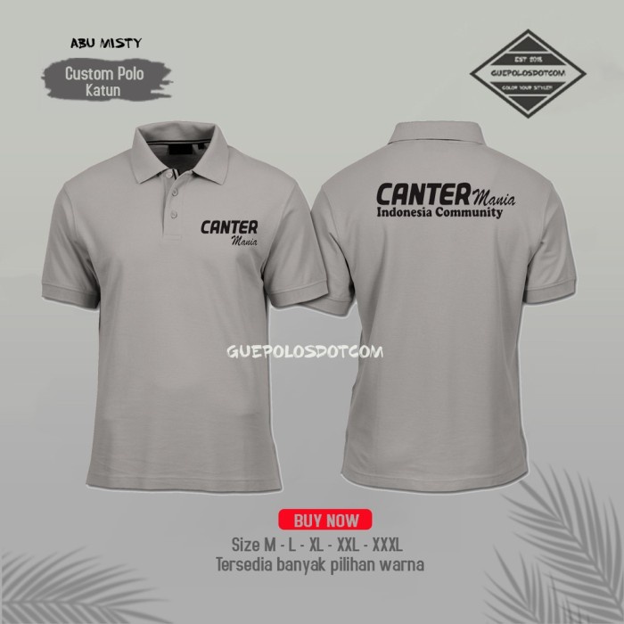 Poloshirt - Kaos Polo Canter Mania Terbaru Kualitas Distro Polo Kerah - HIJAU TOSCA TUA