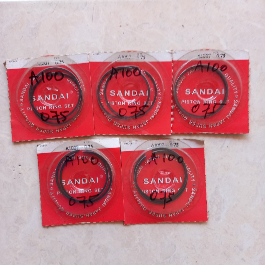 Ring Piston Suzuki A100 os 0.75 merek Sandai