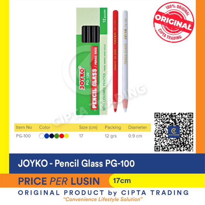 

Spesial Dermatograph - Joyko - Pensil Kaca Per Lusin Bergaransi